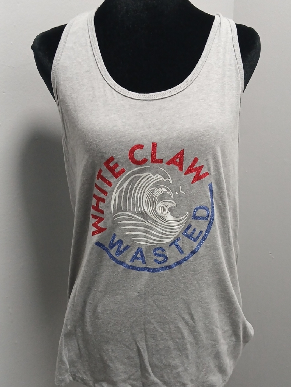 Graphic Tank Top - Light Gray